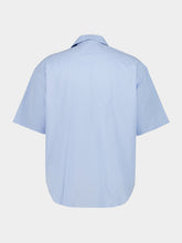 Ami Paris Cashmere Blue Boxy Cotton Shirt