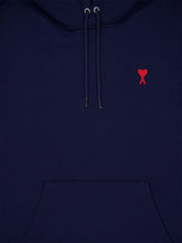 Ami Paris Blue Ami de Coeur Cotton Hoodie