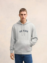 Ami Paris Logo Print Grey Hoodie