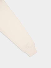 Ami Paris Beige Cotton Sweatshirt with Knitted Patch