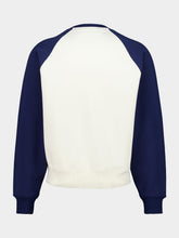 Ami Paris White Cream and Ink Ami De Coeur Sweatshirt