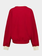 Ami Paris Ruby Red and Ivory Ami de Coeur Sweatshirt
