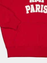 Ami Paris Red Logo Embroidered Cotton Sweatshirt