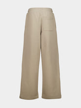Ami Paris Beige Taupe Embossed Cotton Jogging Trousers