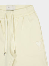 Ami Paris Ivory Ami de Coeur Cotton Jogger Trousers
