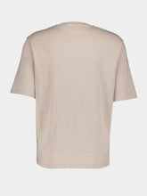 Ami Paris Light Beige Cotton T-Shirt