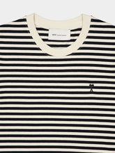 Ami Paris Black and Ivory Ami de Coeur T-Shirt