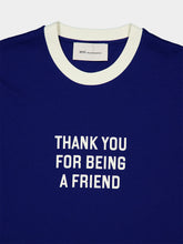 Ami Paris Royal Blue Printed Cotton T-Shirt