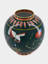La DoubleJ Bubble Green Handpainted Porcelain Vase