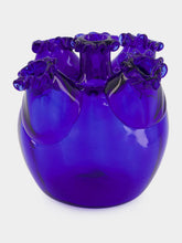 Gordiola Galatzo Blue Glass Vase