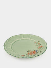 Paravicini Veranda Gardenia Celadon Ceramic Dinner Plate