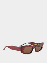 Valentino Garavani V-Quattro Bordeaux Sunglasses