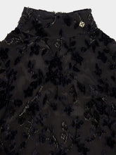 Casablanca Black Embroidered High-Neck Maxi Dress