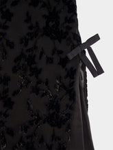 Casablanca Black Embroidered High-Neck Maxi Dress