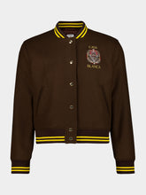 Casablanca Brown Celestial Pyramid Wool Varsity Jacket