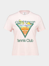Casablanca Pink Tennis Club Fitted T-Shirt