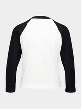 Casablanca Black and White Logo Baseball Long Sleeve T-Shirt