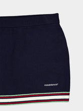 Casablanca Navy Merino Wool Mini Skirt