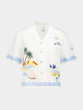 Casablanca Oasis Crochet Short Sleeve Shirt