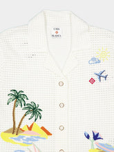 Casablanca Oasis Crochet Short Sleeve Shirt
