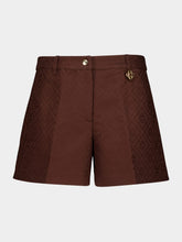 Casablanca Dark Brown Monogram Cotton Shorts