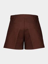 Casablanca Dark Brown Monogram Cotton Shorts