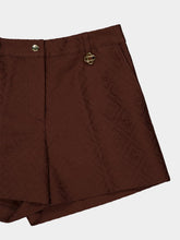 Casablanca Dark Brown Monogram Cotton Shorts