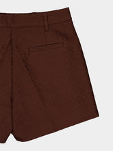 Casablanca Dark Brown Monogram Cotton Shorts