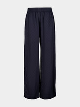 Casablanca Navy Monogram Straight-Leg Trousers