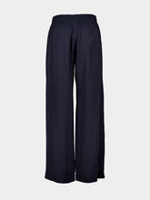 Casablanca Navy Monogram Straight-Leg Trousers