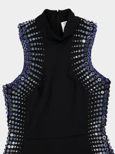 Casablanca Black Embellished Sleeveless Mini Dress