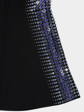 Casablanca Black Embellished Sleeveless Mini Dress