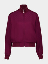 Casablanca Burgundy Monogram Track Jacket