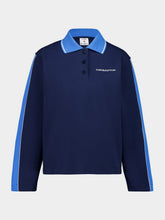 Casablanca Navy Punto Polo Collared Sweatshirt