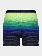 Casablanca Gradient Shirred Cotton Shorts