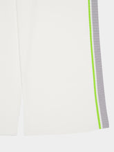 Casablanca White Tennis Club Trousers with Neon Trim