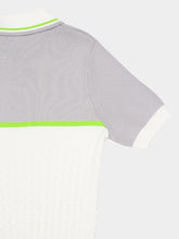 Casablanca White Tennis Club Polo Shirt with Neon Trim