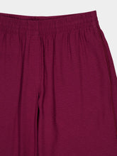 Casablanca Burgundy Monogram Silk Lounge Trousers