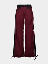 Casablanca Burgundy Nylon Monogram Raver Trousers