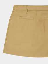 Casablanca Beige Cotton Pocket Mini Skirt