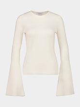 Ivory Mason Long-Sleeve Crewneck Top