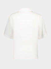 Commas White Oversized Linen Patch Pocket Shirt