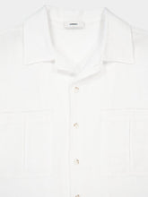 Commas White Oversized Linen Patch Pocket Shirt