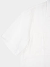 Commas White Oversized Linen Patch Pocket Shirt