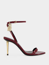 Tom Ford Ruby Red Padlock Pointy Sandals