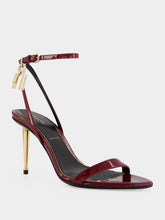 Tom Ford Ruby Red Padlock Pointy Sandals