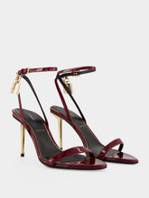 Tom Ford Ruby Red Padlock Pointy Sandals