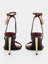 Tom Ford Ruby Red Padlock Pointy Sandals