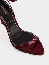 Tom Ford Ruby Red Padlock Pointy Sandals