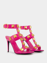 Valentino Garavani Pink Roman Stud High-Heel Sandals